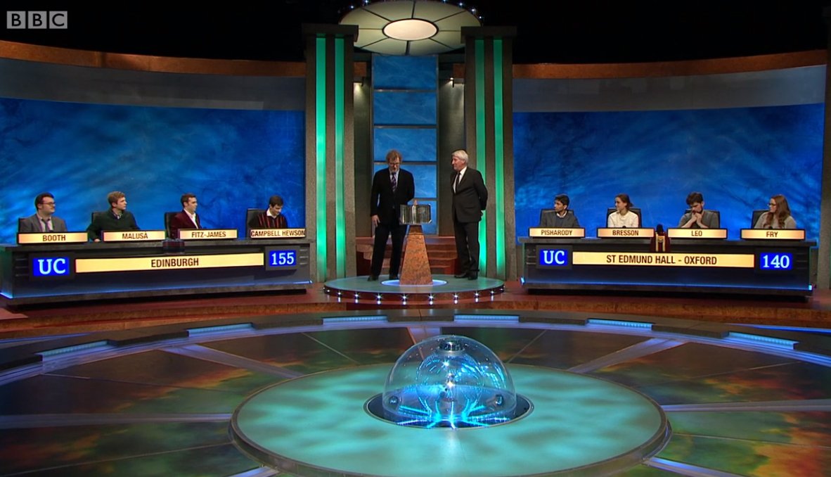The final of University Challenge 2019