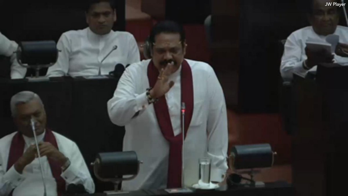"I request the people not to take the law into their own hands and to extend their fullest cooperation to the law enforcement authorities and the armed forces to solve this problem. We must remember that terrorists have no religion" Opposition Leader Mahinda Rajapaksa