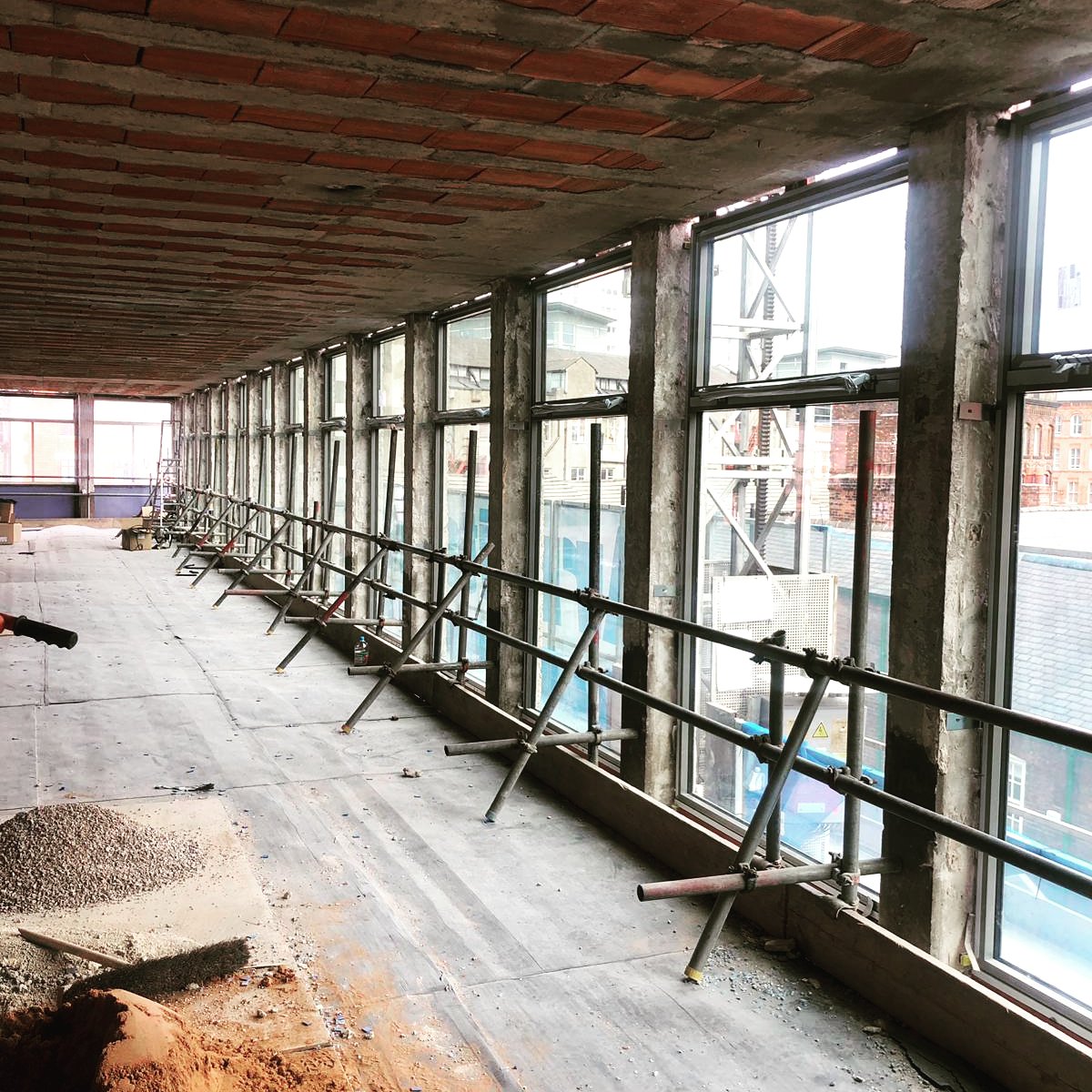 CERT_property's tweet photo. Hilton House coming along nicely. Floor to ceiling windows going in. Working with an amazing team @buttressarch
@ArmitageConstru and @sheilabirdgroup
.
.
.
#exciting #project #propertydevelopment  #manchester #certproperty #property #architecture #managment #construction https://t.co/rAT4AM73dw