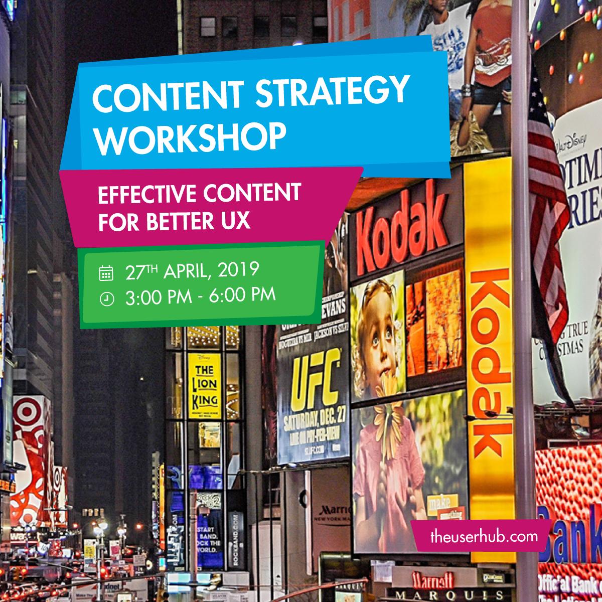 UserhubUX's tweet image. Great #content is what delivers your message to the audience. Learn how to produce influential content for business communication.  Join our #contentstrategy workshop, Effective Content for better #UX, on 27 April.

Details &amp;amp; Registration: bit.ly/2UPUQey