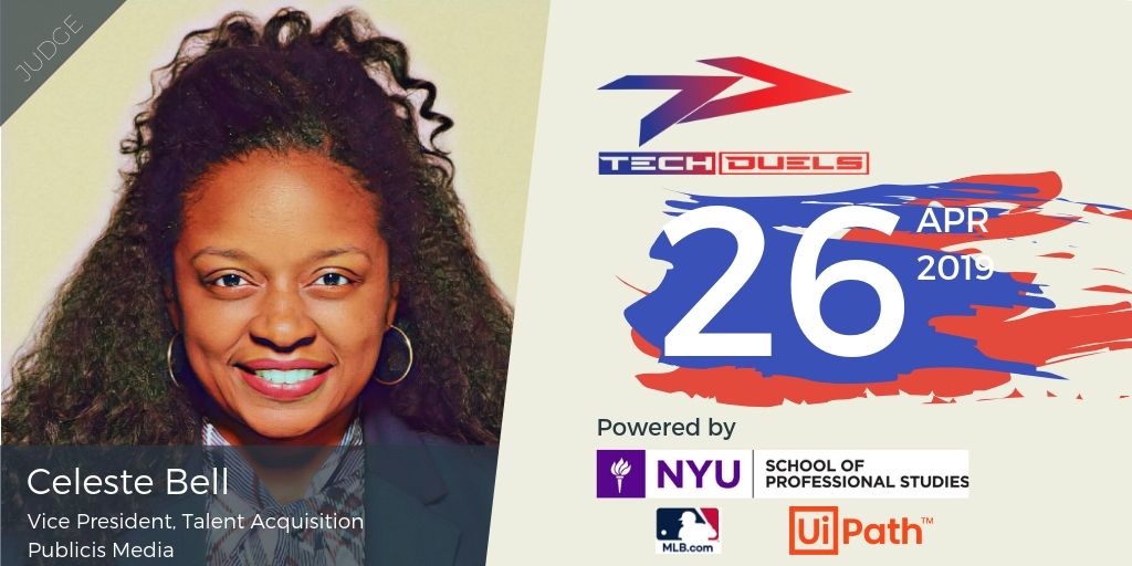 Tech Duels (@techduelshq) on Twitter photo Excited for the next #TechDuels NYC with guest judge @CelesteBell of <a href="/publicisgroupe/">Publicis Groupe</a>. Register FREE and secure your spot for food: buff.ly/2IODNDb #NYU #NYCTech Excited for the next #TechDuels NYC with guest judge @CelesteBell of <a href="/publicisgroupe/">Publicis Groupe</a>. Register FREE and secure your spot for food: buff.ly/2IODNDb #NYU #NYCTech