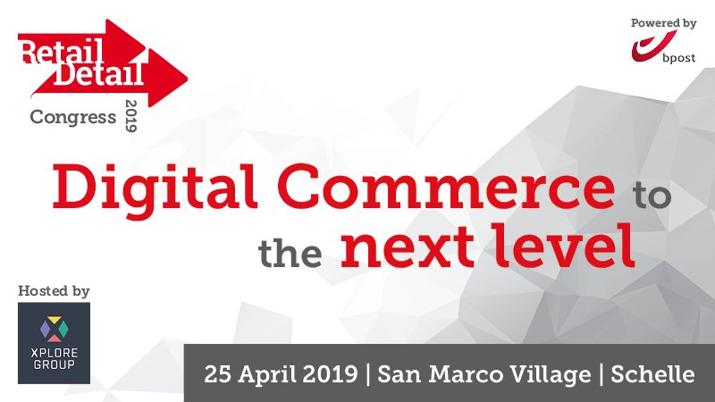 Donderdag 25/04 is het zover, een nieuwe editie van het <a href="/retaildetailbe/">RetailDetail België</a> Congress in San Marco Village.
Er zijn nog steeds tickets ter beschikking voor ons voorprogramma 'Digital Commerce to the next level' via volgende link: lnkd.in/dTYumzD