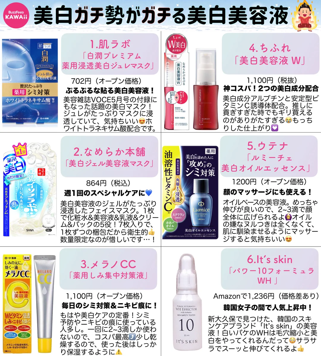 戦いはもう始まっているwwwおススメの実力派美白美容液をまとめました！！
