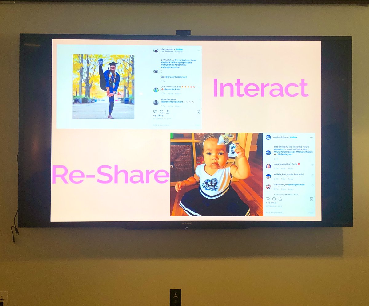 iamjamilawalker's tweet photo. When one of your post is shared! #ODUDigital. #ODU https://t.co/AbZKSasvqL