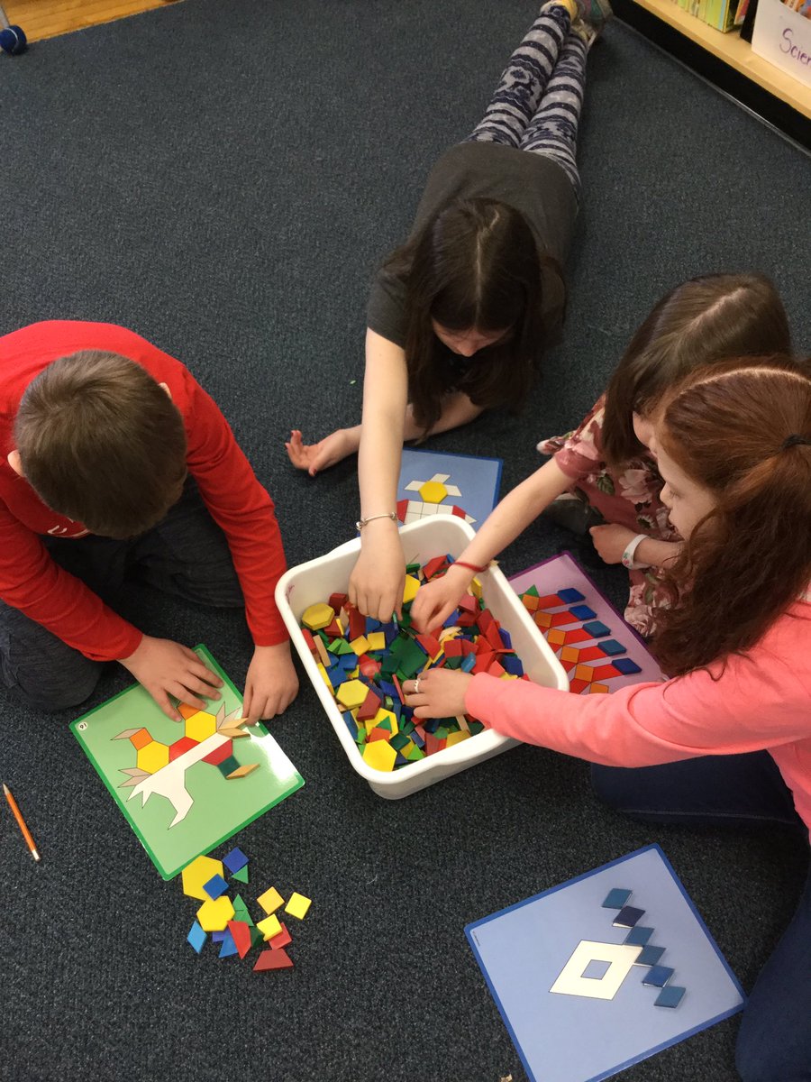 MsNadon's tweet image. @MsNadon’s Grade 3’s practicing making congruent 2 D shapes. What better way then with TANAGRAMS! @infoAlexandraPS #mathfundamentals, #congruent, #parallel