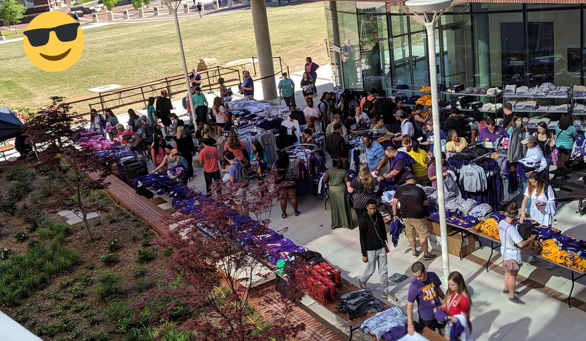 ECUDowdy's tweet photo. Going on NOW! Dowdy's Spring Sidewalk Sale til 2pm at back patio, MC Student Center. Up to 50% OFF clothing &amp; merchandise! Garage parking just $1/hr. Don't miss it! #ECU #ECU19 #ECU20 #ECU21 #ECU22 #ECUProfessor  https://t.co/S8OrBW8mlV https://t.co/C1UDmD1rjW