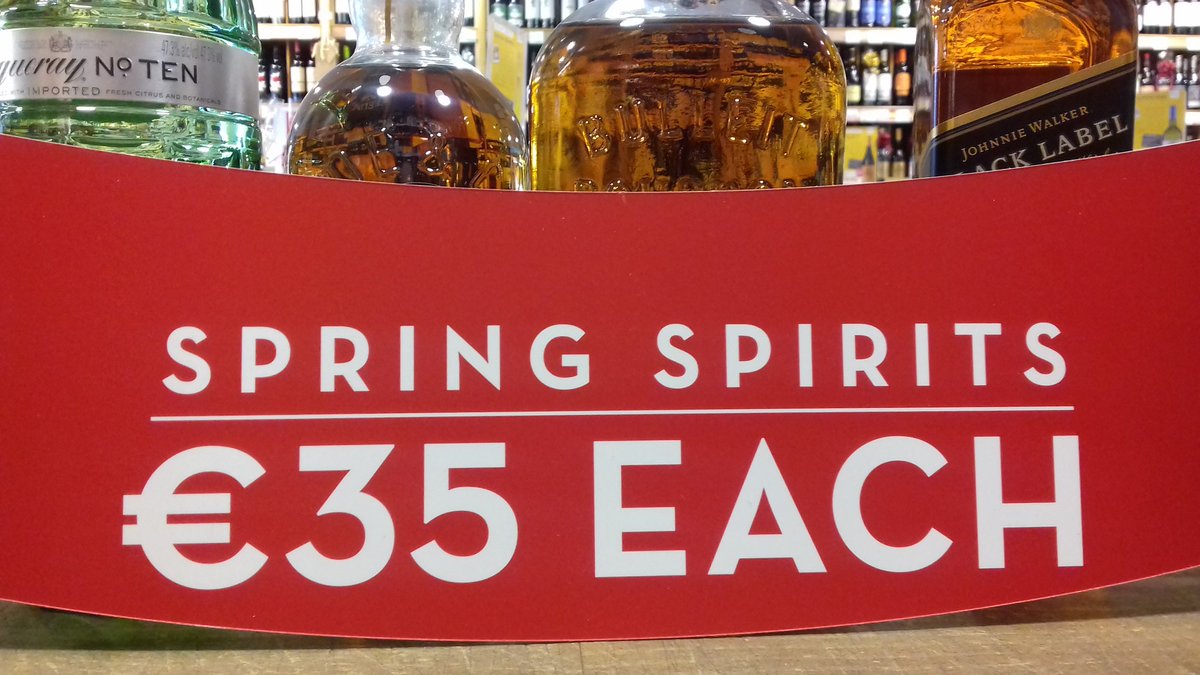 FintanMccormick's tweet photo. These four #Iconic tipples are looking good in our #SpringSpirits section and at €35🍸 they make a great gift! https://t.co/NI2P1NoV2j
