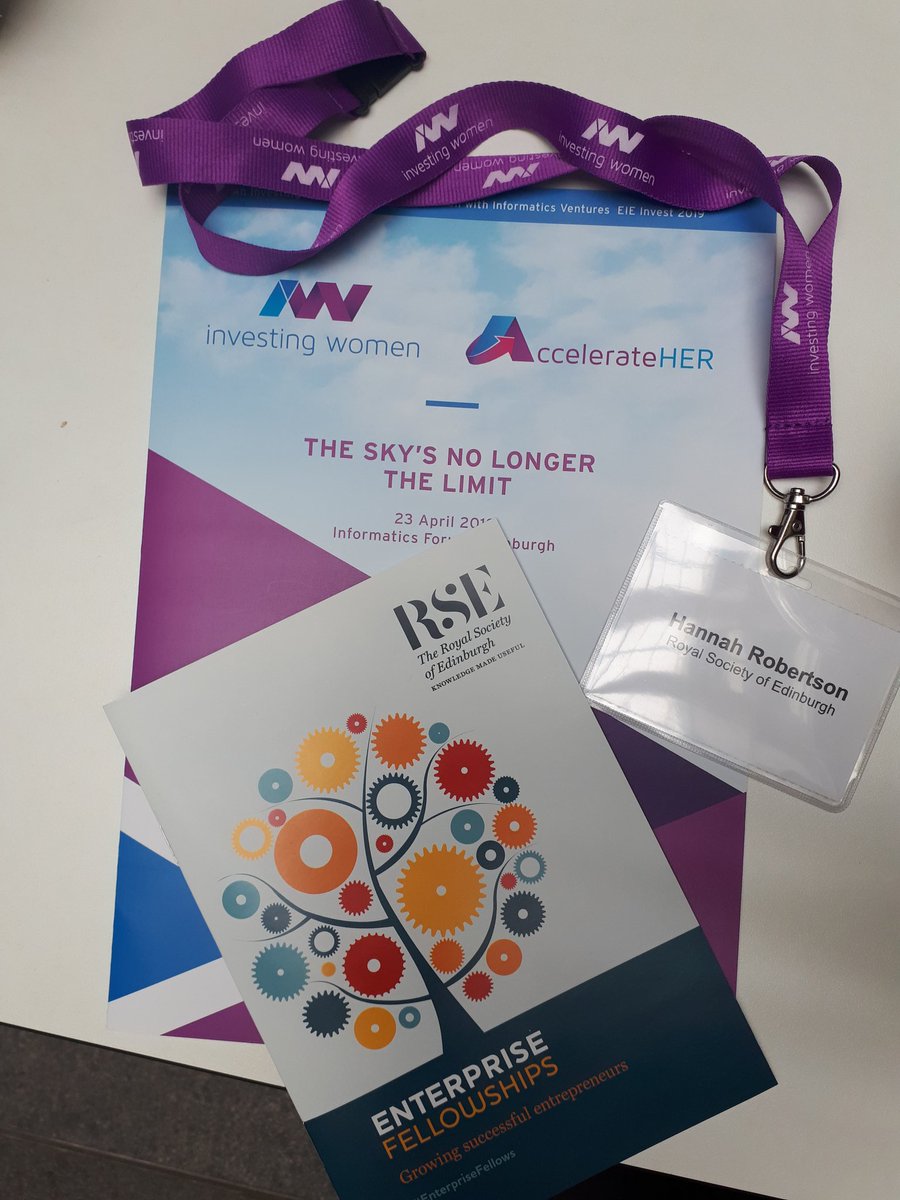 Royal Society of Edinburgh (@royalsoced) on Twitter photo We're at @Investing_Women's #AccelerateHER19 conference! Spreading the word about our Enterprise Fellowships & cheering on our former #EnterpriseFellows who are AccelerateHER Award finalists: @Cytochroma_UK @All_Day_Designs @wheelAIR @CorienStaels <a href="/CyberShellSol/">CyberShellSol</a> #ScotlandCanDo We're at @Investing_Women's #AccelerateHER19 conference! Spreading the word about our Enterprise Fellowships & cheering on our former #EnterpriseFellows who are AccelerateHER Award finalists: @Cytochroma_UK @All_Day_Designs @wheelAIR @CorienStaels <a href="/CyberShellSol/">CyberShellSol</a> #ScotlandCanDo