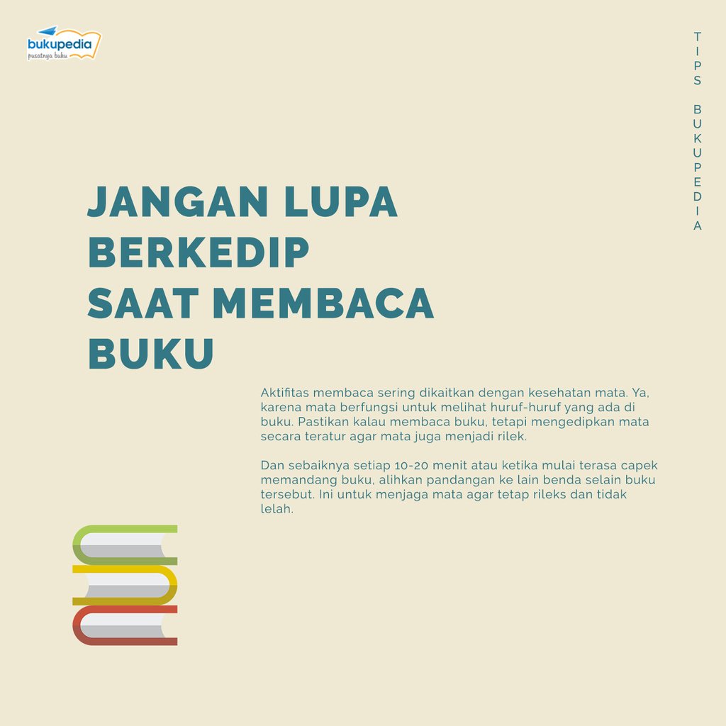 bukupediacom's tweet photo. Apa kalian pernah sampai lupa berkedip ketika membaca buku?
--------------------
#tipsbacabukuf #produktif #bacabuku #tipshidupproduktif #produktifchallenge #produktifjurnal2019 #lifehacks #infomenarik #info #funfacts #tipsmembaca https://t.co/mRvK3AynUJ