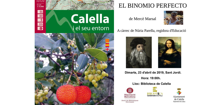 RadioCalellaTV's tweet photo. 🌹🐉📖 Presentacions de llibres per #SantJordi a #Calella. A l'Ajuntament Vell, el nou mapa-guia "Calella i el seu entorn", dels Amics Escoltes del Montnegre; i a la biblioteca municipal, la novel·la Mercè Marsal "El binomio perfecto". https://t.co/Pf0zlGniWo https://t.co/JmXderObDF