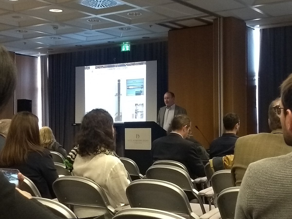 NRHUatUU's tweet photo. Ian Snowball and Alizée Lehoux recently presented their work about #fiberbanks and legislation on contaminated #sediments in Nordic countries, at the #SedNet conference in Dubrovnik @UU_University https://t.co/A4O9DetJyc