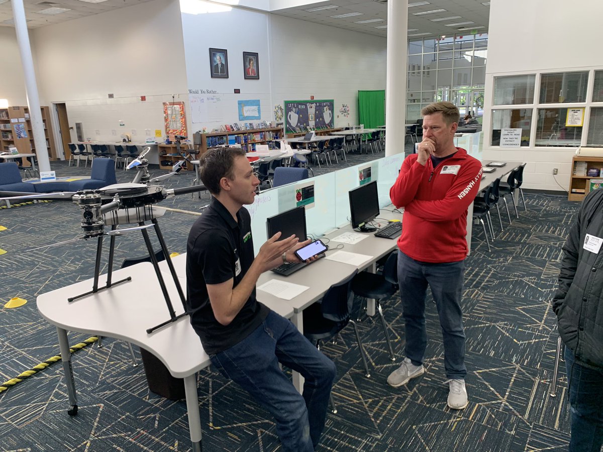 OLHShelp's tweet photo. Come to #OLHoC to learn about drones from @MamaBird_Drones and fly your own #ParrotMambo mini drone. #vbits @OLHSlibrary @OceanLakesHS https://t.co/vWhF9p9HfV