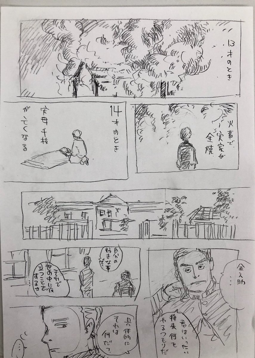 #漱石マンガ
夏目漱石と友人、米山保三郎 