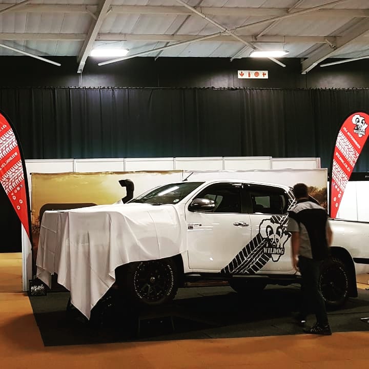 Getting ready for the big reveal at Huntex 2019. Gallagher estate 25 - 28 April. See you there. #4x4 #huntex #toyotahilux #Toyota #dakar #wildog #wildogaccessories