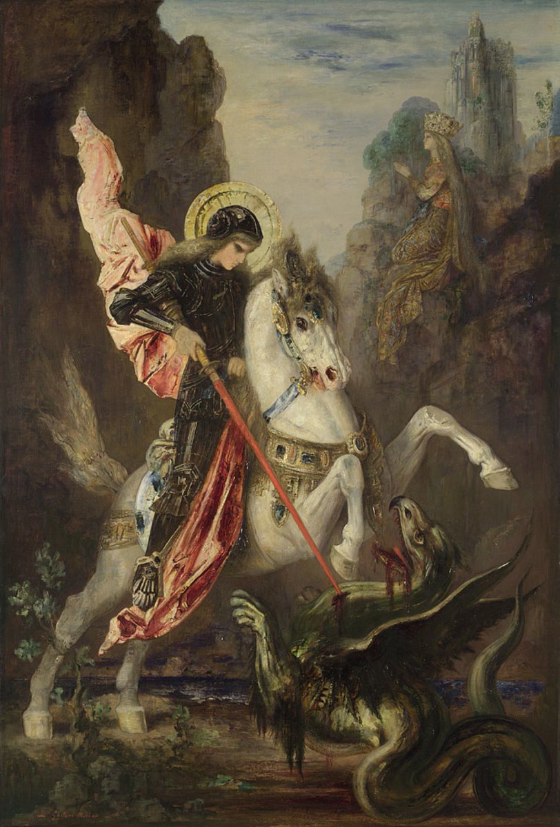 NationalGallery's tweet photo. Before the Mother of Dragons, we had the slayer of dragons – Happy #StGeorgesDay: https://t.co/rETnvH0G0F https://t.co/BYphxaMCE3