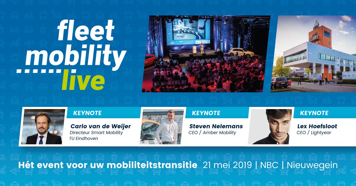 Een van de voornaamste Nederlandse visionairs op het gebied van mobiliteit spreekt tijdens het Fleet Mobility Live event! Lees meer: fleetmobilitylive.nl/programma/keyn… #FML2019