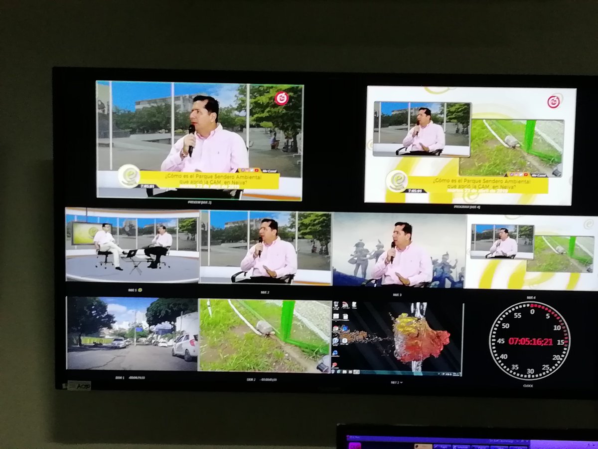 CAMHUILA's tweet photo. #FelizMartes #Ahora nuestro Director @carlos_camhuila  en el programa #Entérate con @jesusrojas1981 del @NTV_Canal, promociona el Sendero de Interpretación Ambiental del Alto Magdalena #SENDICAM. #UnaAventuraNatural. https://t.co/a5CfHVlXp6