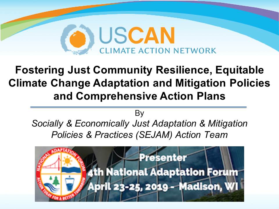 WIGreenMuslims's tweet photo. Today, Tuesday 4/23/19 @WIGreenMuslims and other @uscan Socially and Economically Just Adaptation and Mitigation Policies and Practices action team members present a poster at the @AdaptationForum, #NAF2019 #EquitableAdaptation #Madison #Wisconsin. https://t.co/0TzFMVHEOf https://t.co/uRjtyH0wWb