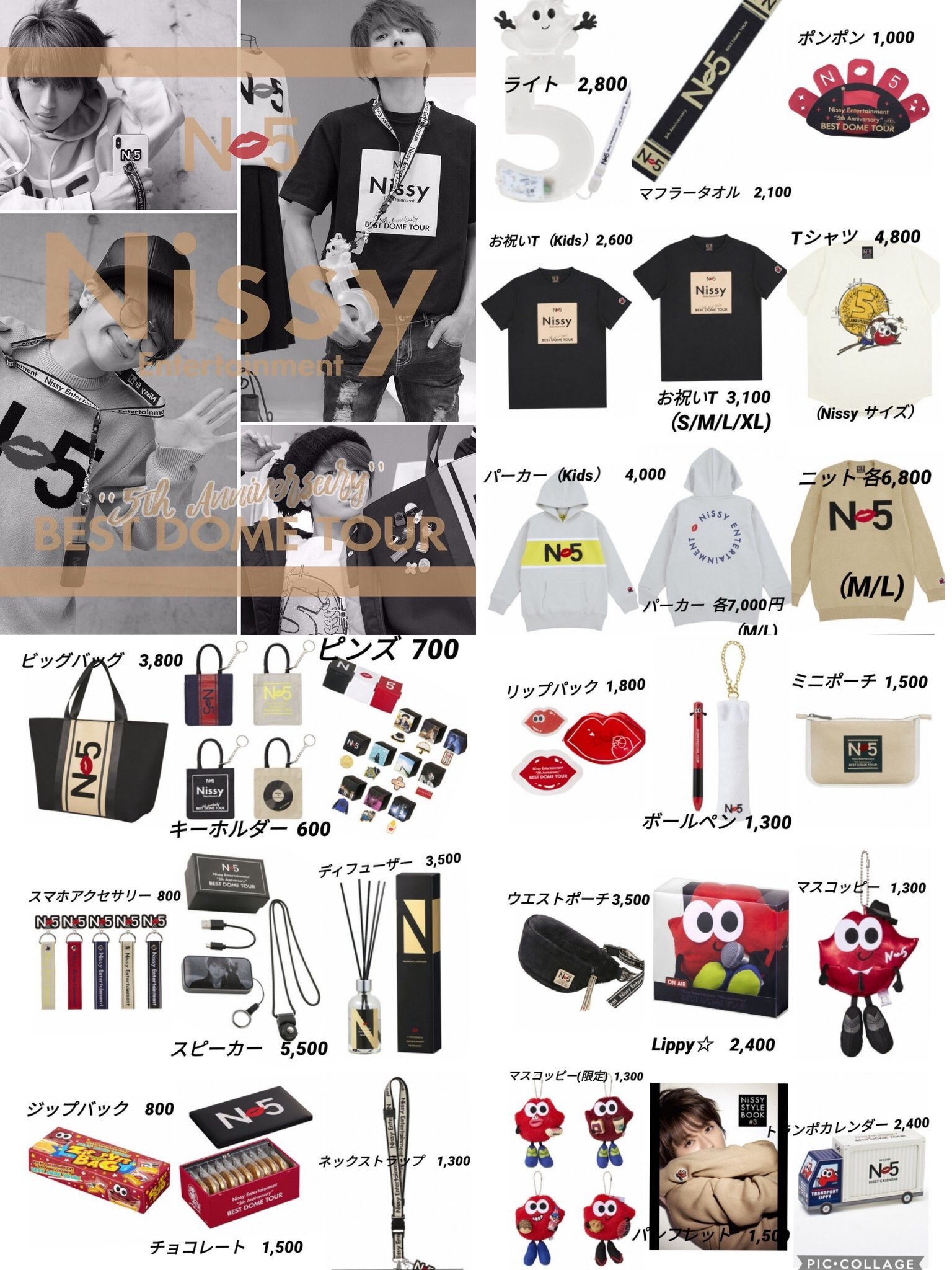 Nissyライブグッズ Nissy Entertainment “Re:10th Anniversary Final” BEST DOME