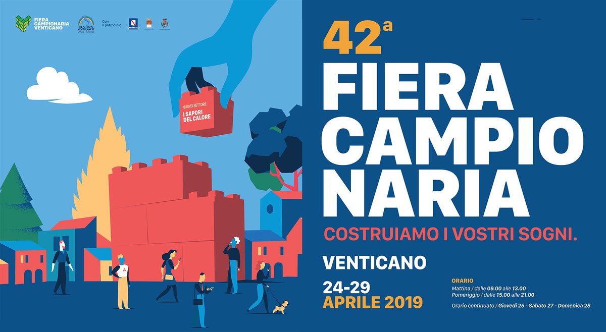 ottochannel's tweet photo. Domani a partire dalle 10.30 segui in diretta il taglio del nastro della Fiera campionaria di Venticano. Sul 696 digitale terrestre
#fiera #Venticano #allestimenti #campania #lavoro #stand #art #work #madeinitaly #proloco #agricoltura #artigianato #economia #turismo https://t.co/R9b64T1xfh
