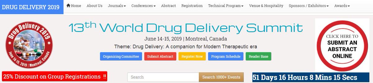Drug Delivery 2019 tweet media