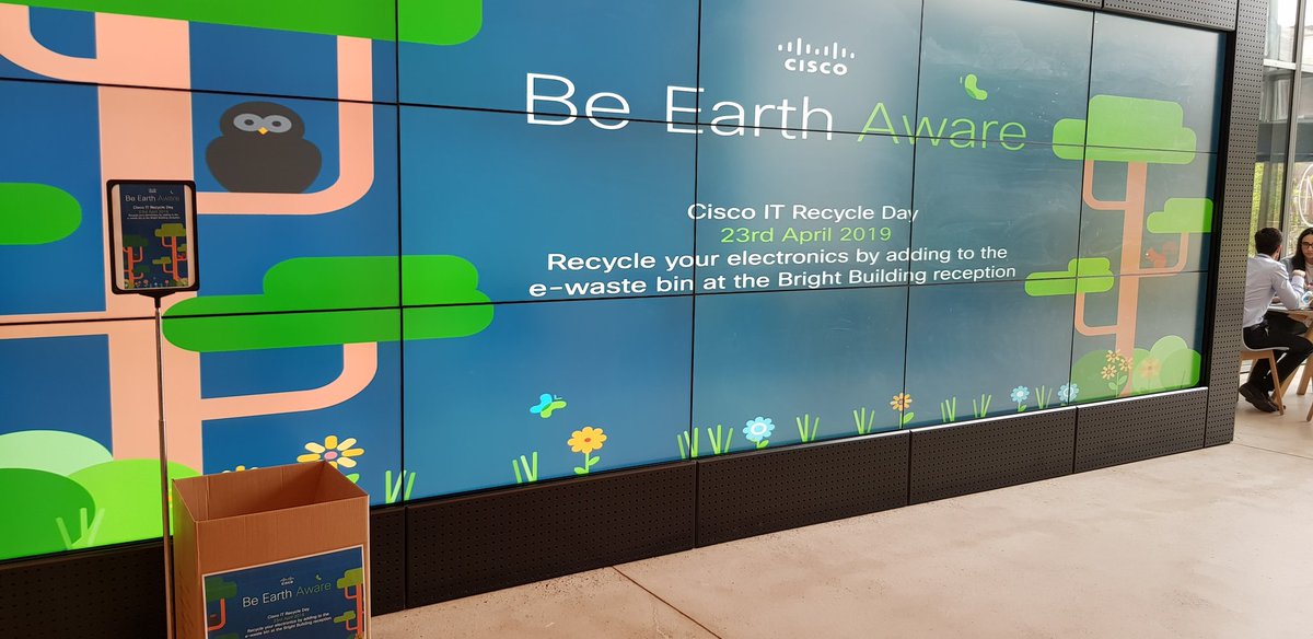 mi_idea's tweet photo. We are celebrating #EarthDay by helping @CiscoUKI recycle old electronics.
Come drop yours in our ♻️ box!
#EarthAware #Recycle 🌍 https://t.co/lCA5OZ1ARh