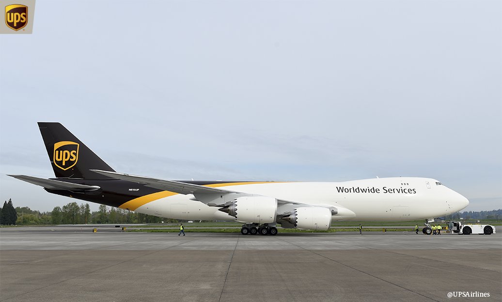 UPSAirlines's tweet photo. Say hello to our newest @BoeingAirplanes #UPS7478F Queen of the Skies! N615UP is out of paint and ready to connect global communities! 📦✈️👑 #avgeeks #QOTS https://t.co/97NyCIUQ4w