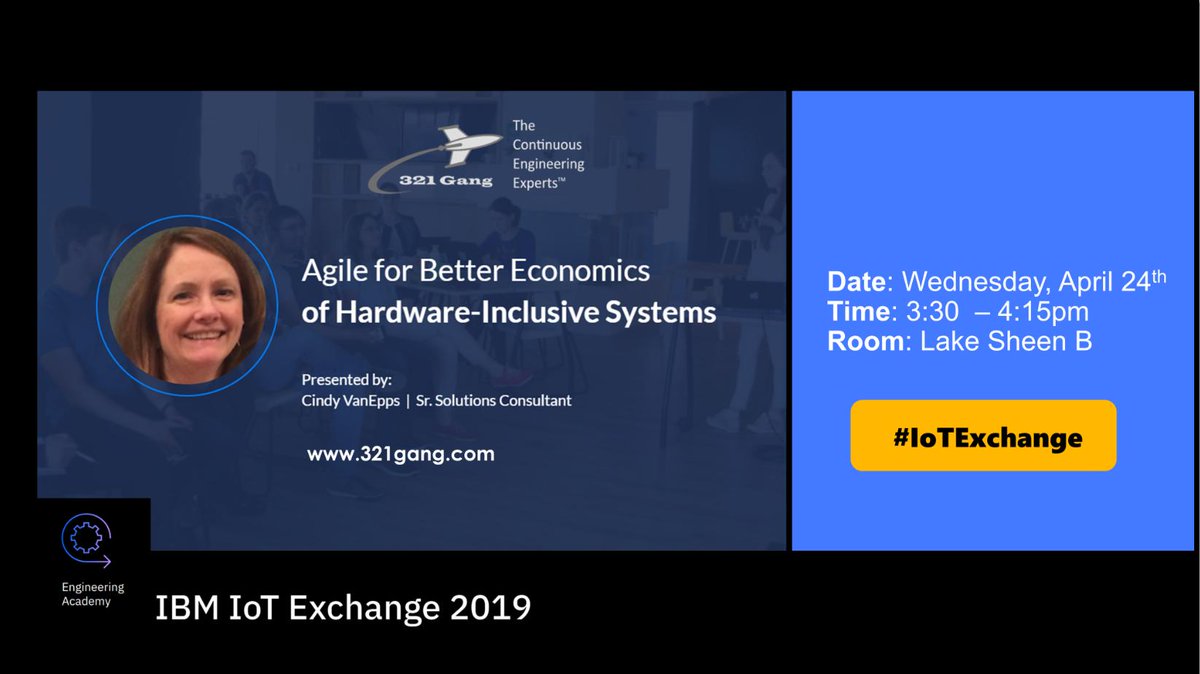 Join @CindyVanEpps at the #IBM #IoTExchange to learn how to apply #agile principles to hardware-inclusive systems to boost productivity, increase cost-effectiveness, &amp; meet regulatory #compliance! #SAFe #AI #systemsengineering #hardware <a href="/SAEIntl/">SAE International®</a>