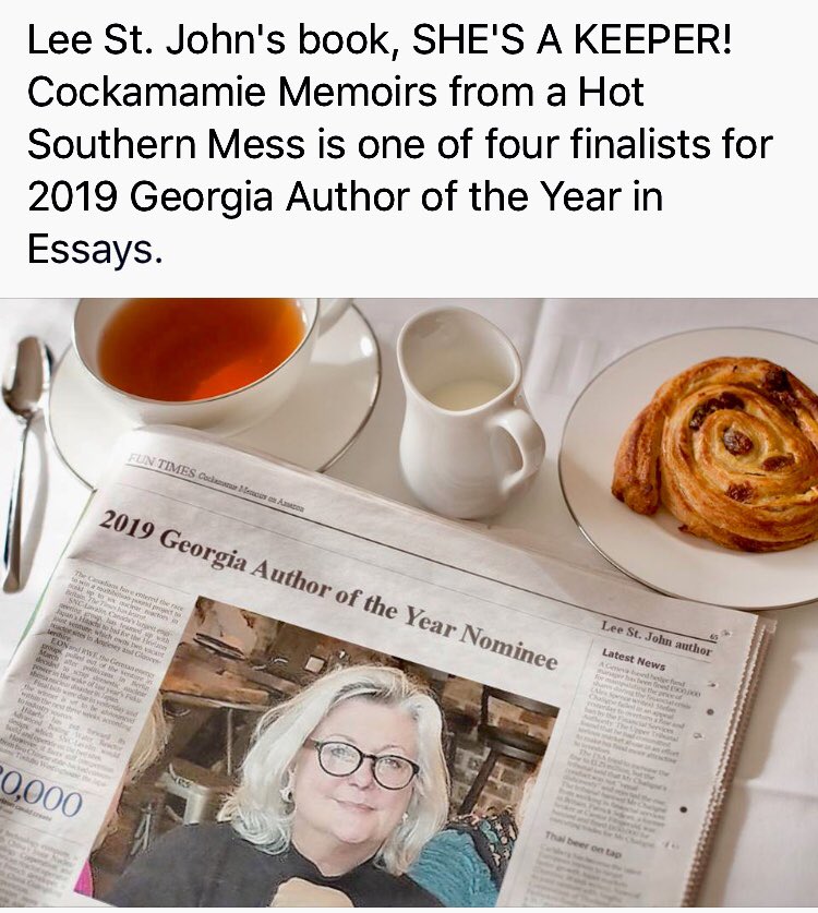LeeStJohnauthor's tweet photo. #surprise #fluke? #grateful #humor #everyoneneedstolaugh #essays #Georgia #writer #SouthernCharm #shockingbehavior #foundonAmazon #Amazoncom #Atlantagirl #GeorgiaPeach #Atlanta #babyboomer #author #amwriting #reading #makemyday https://t.co/Ppurty6cD8