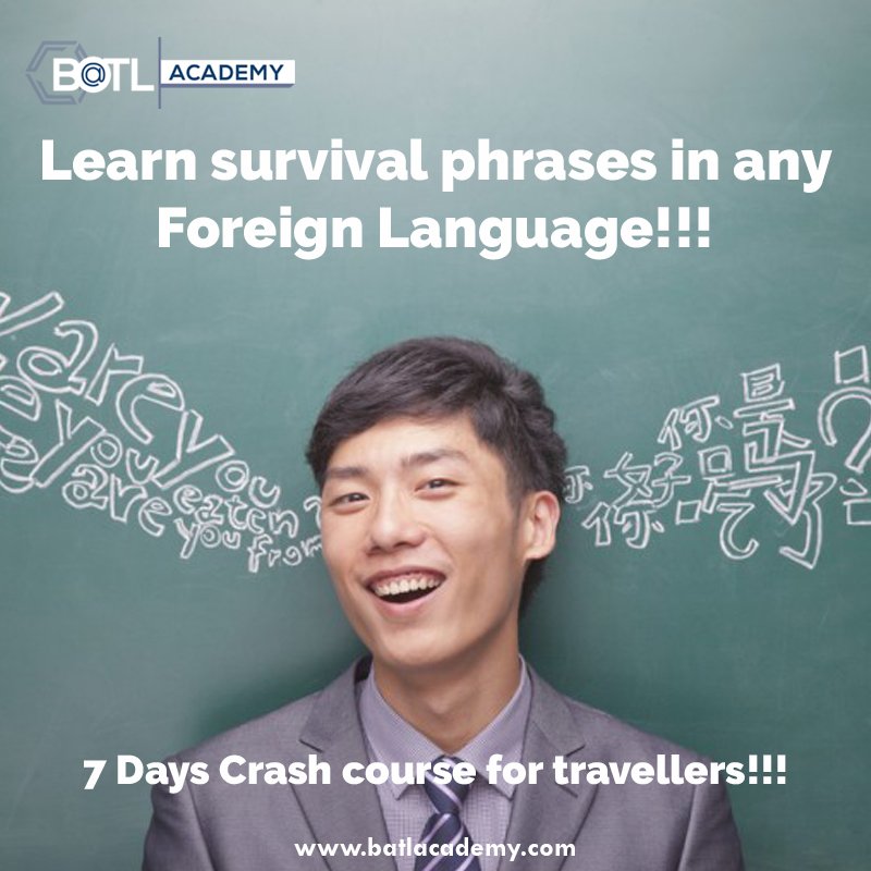 batl_academy's tweet image. Learn survival phrases in any Foreign Language!!!
Basic conversation, meaning, &amp;amp; much more...
Register today: 
044-48606085 / 8190000815 / 7505012345
#BatlAcademy #LearnFrench #LearnSpanish #LearnItalian #LearnGerman #SpeakrinManda #Mandarin #MandarinChinese #LearnMandarin