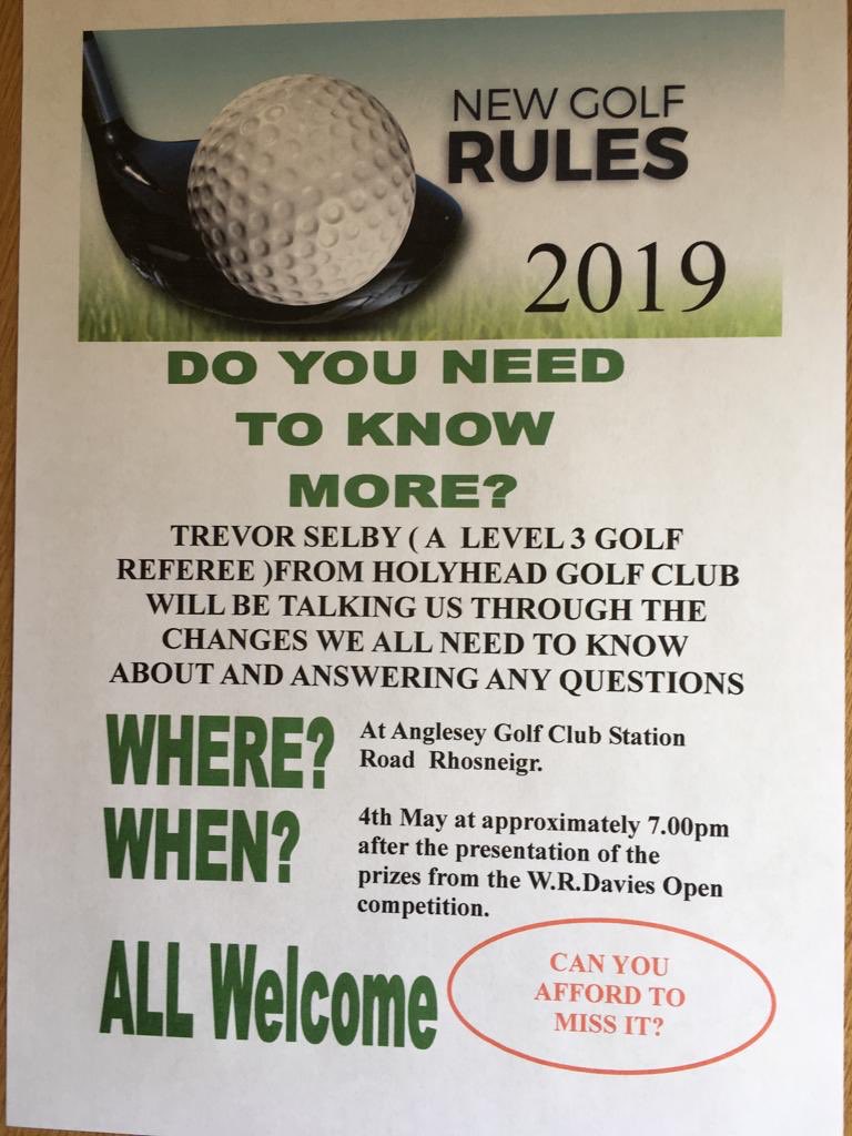 Anglesey GC tweet media