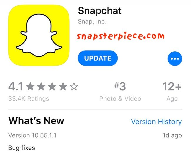snapsterpiece88's tweet photo. Snapchat App Update - iOS 10.55.1.1 April 22 2019 https://t.co/wi1649SpOA #snapchat #snapchatupdate https://t.co/6YDBra2BLH