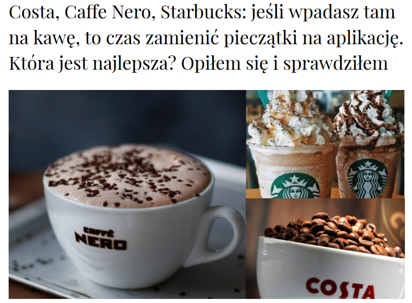 3esoftwarehouse's tweet photo. @3esoftwarehouse apps tested by influential blogger! @MaciejSamcik wrote about three biggest Polish coffee house loyalty systems. But it just happens, that we have significantly contributed to two of them, run by Starbucks and Costa. More in the blognote: https://t.co/TS3GxG9j8G https://t.co/pXllICrXtH