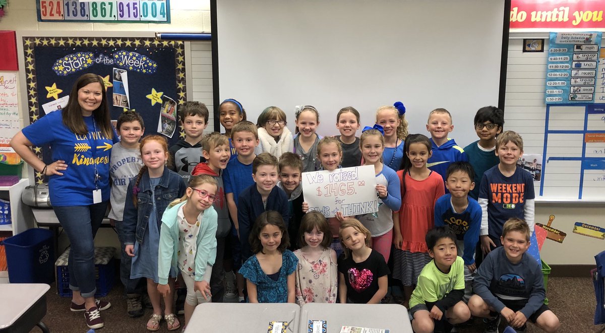 Our class raised $1465.00 for <a href="/pawsandthinkinc/">Paws and Think, Inc.</a> during our school’s service week.  We can’t wait to combine our total with the rest of second grade!  <a href="/PrairieTrace1/">Prairie Trace</a> We definitely found our voice!