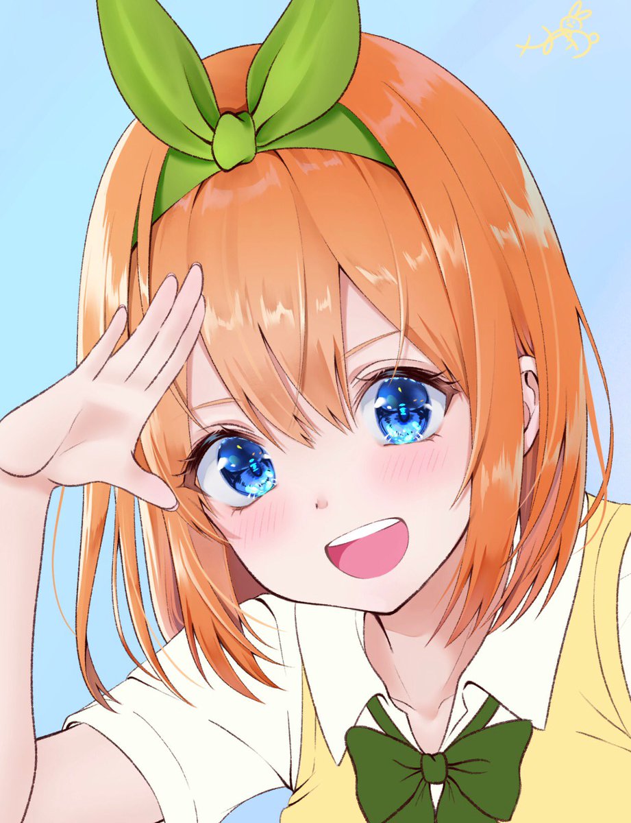 中野四葉 「四葉ちゃんの顔アップ?*゜
全体は完成したら載せます
??
#五等分の花嫁 
#」|瑞佳なゆきのイラスト