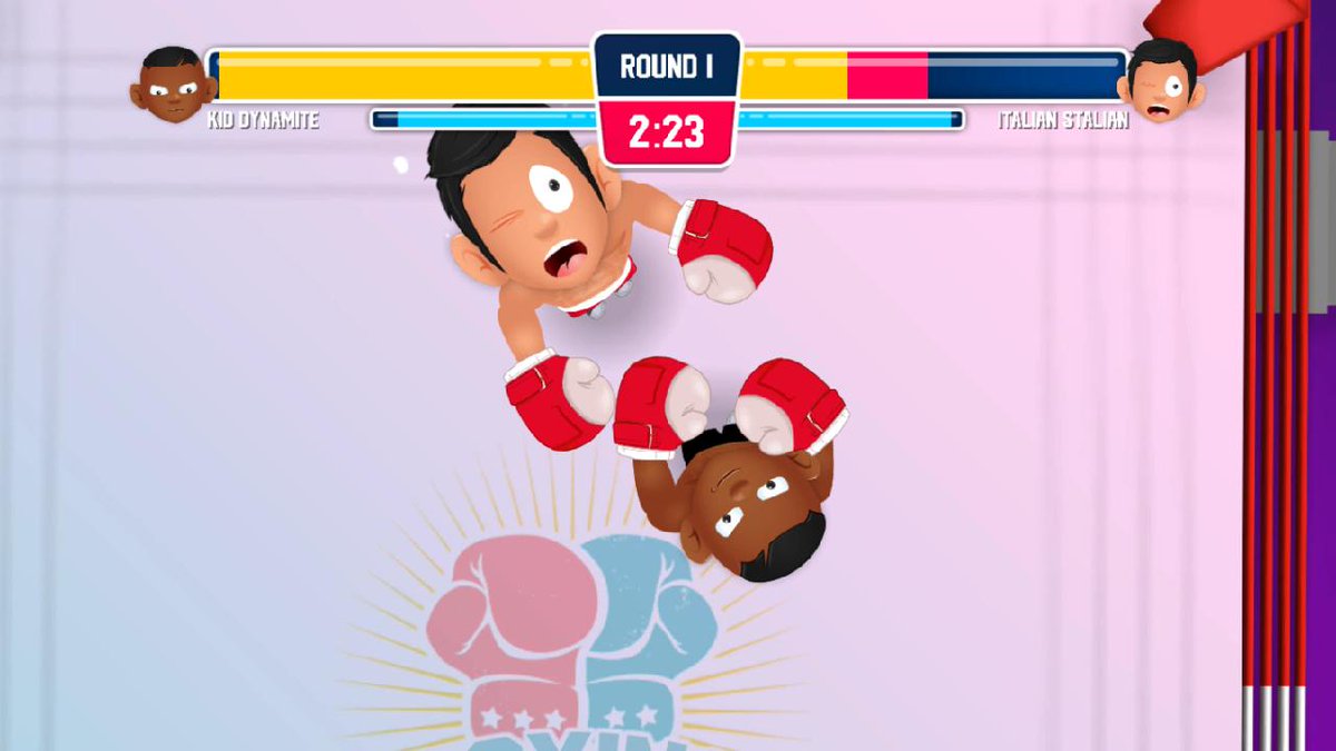 RazmobiApps's tweet photo. Kid Dynamite vs Italian Stallion ! Boxing Champs coming soon to Nintendo Switch &amp; Steam #indiedev #BoxingChamps #boxing #game #NintendoSwitch #Steam #fightnight #indiegame #IndieGameDev #gaming https://t.co/eRSzWaSD5d