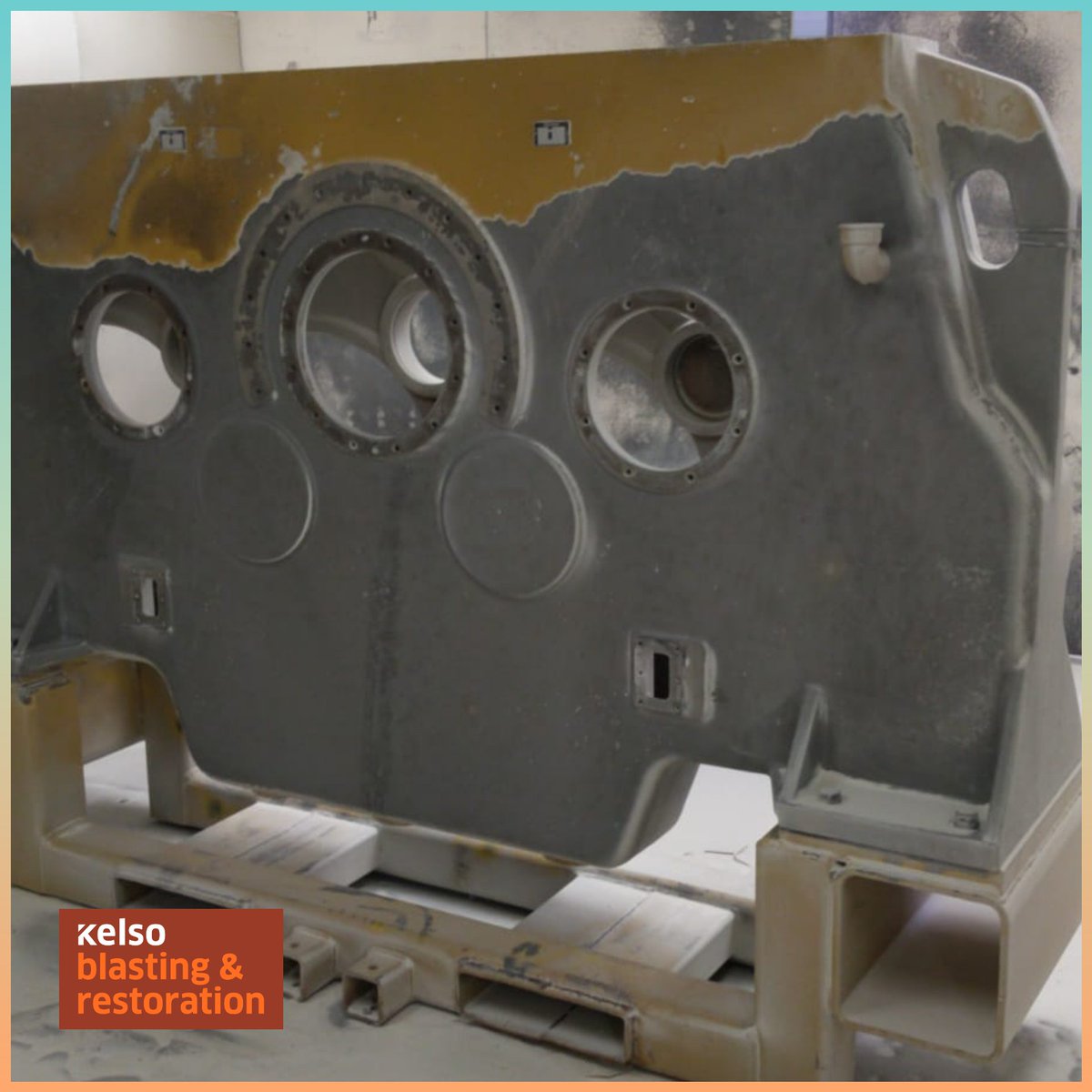 #GearHousing and other #industrialparts need #abrasiveblasting to extend the lifecycle and prepare for a new finish. We can blast on your site or in our shop. ##KelsoBlastingAndRestoration #KelsoIndustrial #KelsoAbrasives