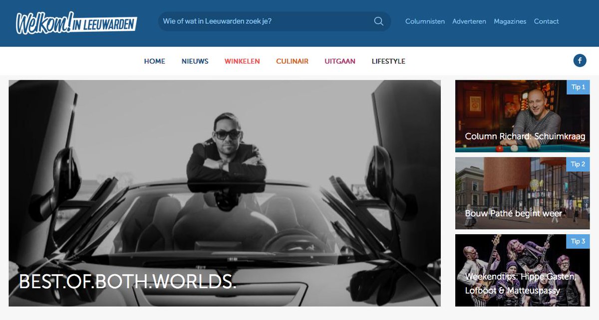 Case: Welkom in Leeuwarden. Voor eigenaar Dennis Dorfel heb ik de nieuwe website gerealiseerd. Het is een uitgebreid platform geworden over de thema's Winkelen, Cultuur, Uitgaan en Lifestyle. Bekijk de website op welkominleeuwarden.nl/?utm_source=tw…