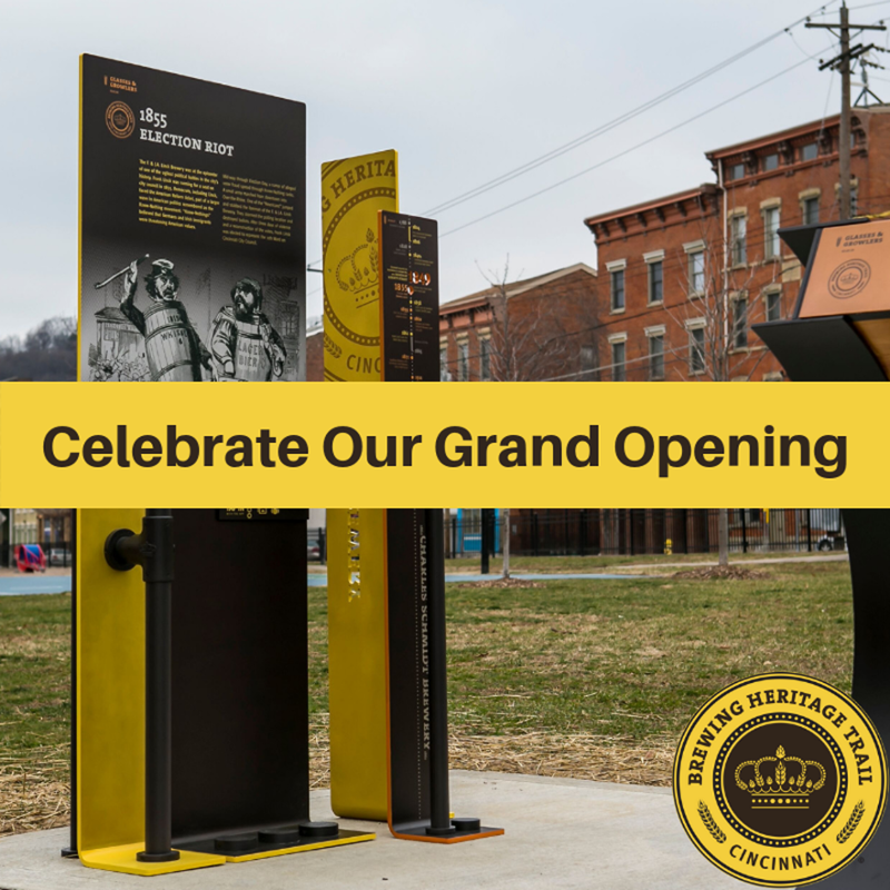 BrewDistrict's tweet photo. The much-anticipated grand opening of the #BrewingHeritageTrail will be celebrated with three days of events from April 25-27, 2019. Check out our blog for details and join us for all the good times! https://t.co/L8kH2XjZGh #Cincinnati #OTR #BeeroClock #cincyfun https://t.co/Nt7WZFYq9C