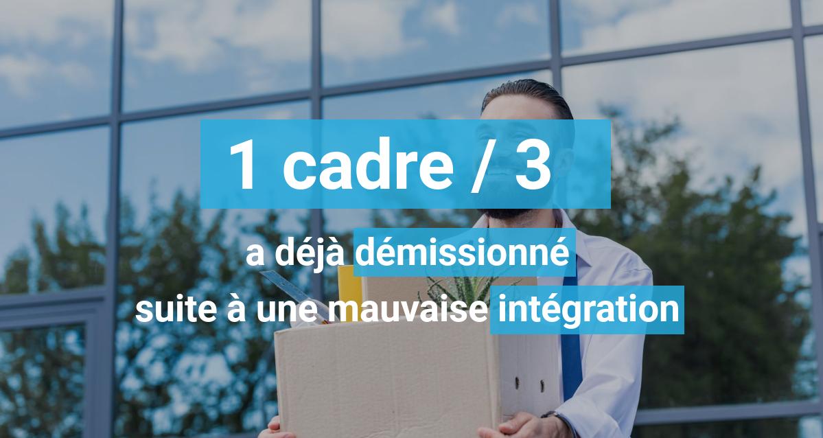 Une mauvaise intégration peut entraîner une démission, c'est le cas pour 1 cadre sur 3 !  ➡️ bit.ly/2Zwh19d