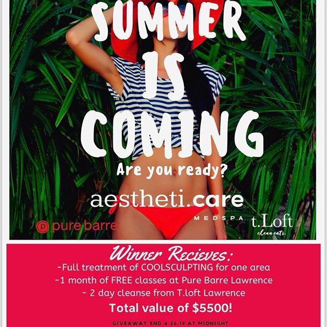 tloftkc's tweet photo. Hey Lawrence friends!  Fun giveaway just in time for Summer! ☀️ Enter by:
1.) Like this post ❤️
2.) Follow @t_loft , @aestheticare__of_lawrence , &amp; @purebarrelawrence 🥰
3.) Tag a friend in comments below! Each friend tagged in separate comment is an … https://t.co/jomsaniZWc https://t.co/AyybHHFRPW