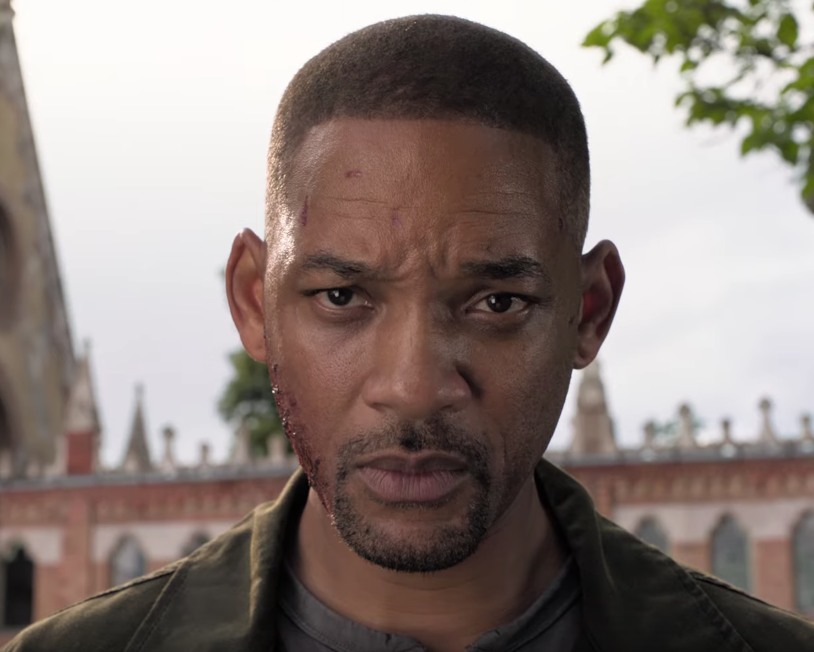 IndieWire's tweet photo. Ang Lee's #GeminiMan casts Will Smith opposite himself, with VFX used to make the actor appear 23 years old. Watch the first trailer: https://t.co/U04rg7LDuO https://t.co/uXh5EY932V
