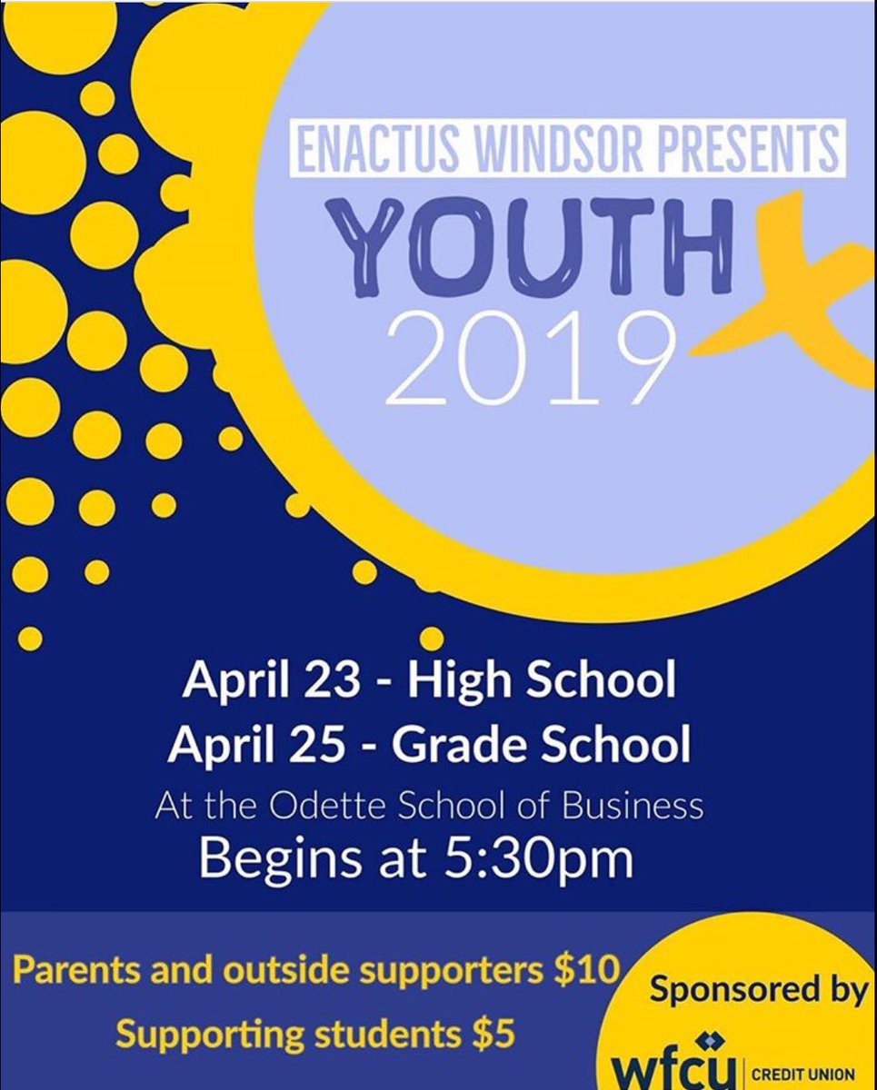 mrs_fraba's tweet photo. YouthX is Thursday, April 25th! Please be dressed up &amp; at the Odette Building by 5:30pm. Parking is provided in the Clark Lot. See the attached pics for further information. https://t.co/2eRaaOx26J