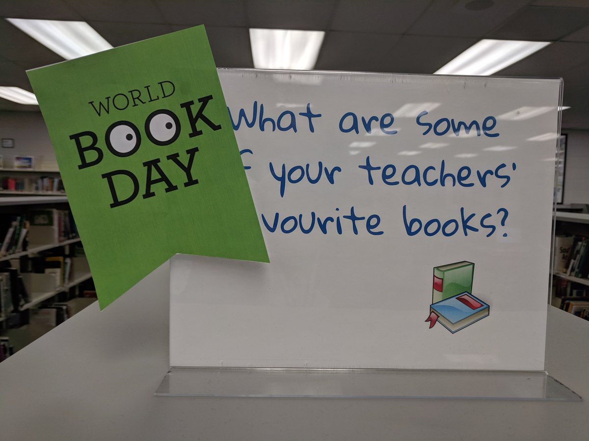 TFSSLibrary's tweet image. Today is #WorldBookDay Stop by your library and check out our TFSS Staff favourites! 📚