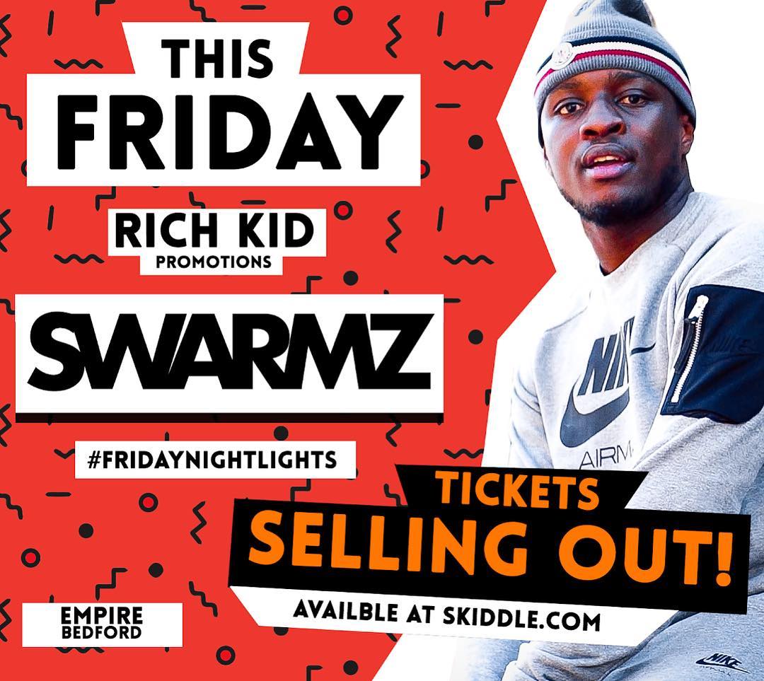 Attention This Friday!! Tickets are selling fast! You don’t want to miss this one! <a href="/swarmz_/">Erick Cortes</a> &amp; guests will be performing live at Empire🔥Best to get tickets now before it’s sold out! Vip Passes just £20🏆 Make sure you use the hashtag #fridaynightlights