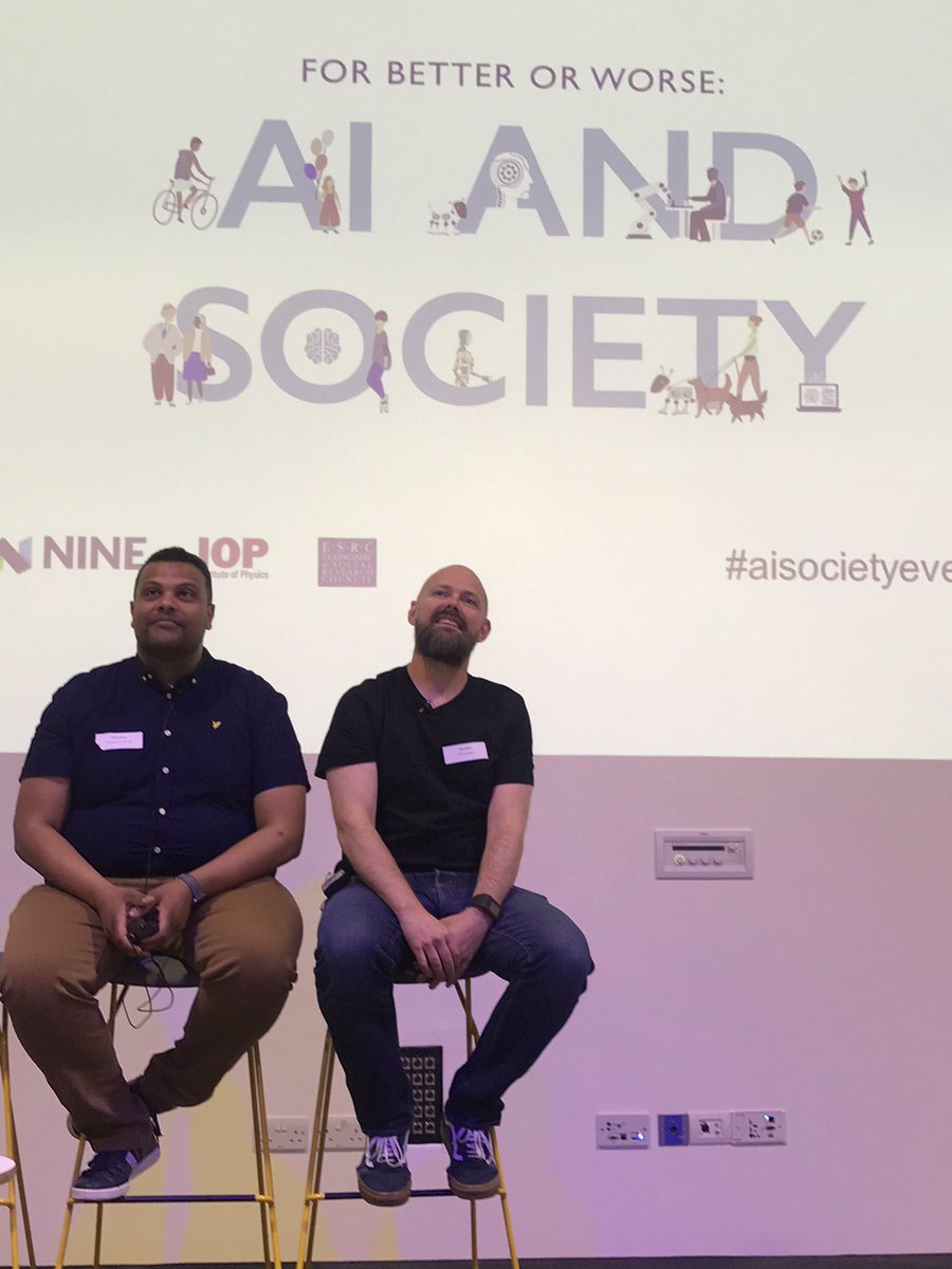 word_nerdy's tweet photo. @peterdaykin mulling over his atom joke #aisocietyevent https://t.co/GATR3FwsJn