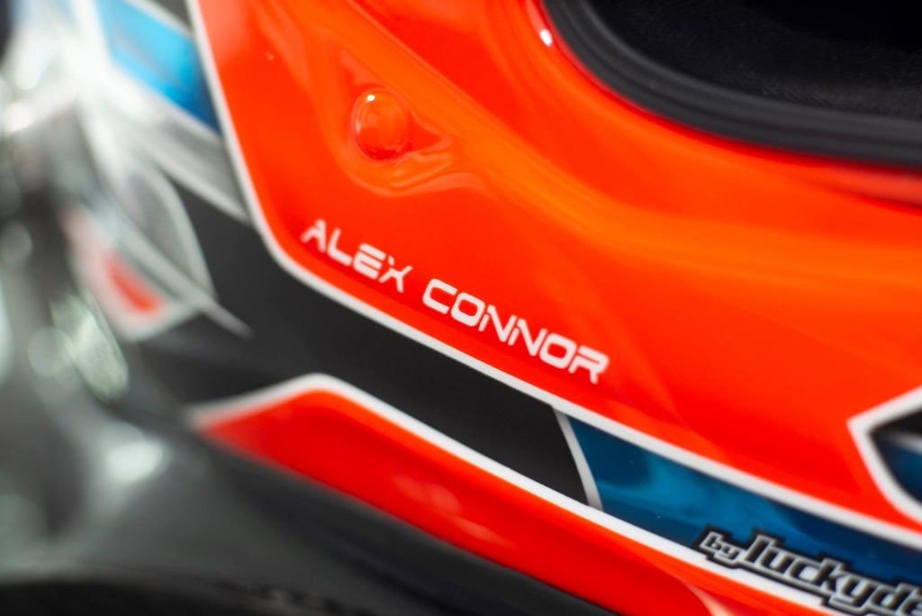 Great photos of my helmet taken by Jerry Balloch, designed by Miles Murphy, MDM Motorsport Designs and painted by Lucky Design. It’s an evolution of my karting helmet. The flags being a combination of the Union Jack of the UK and the National Flag of the UAE where I was born.