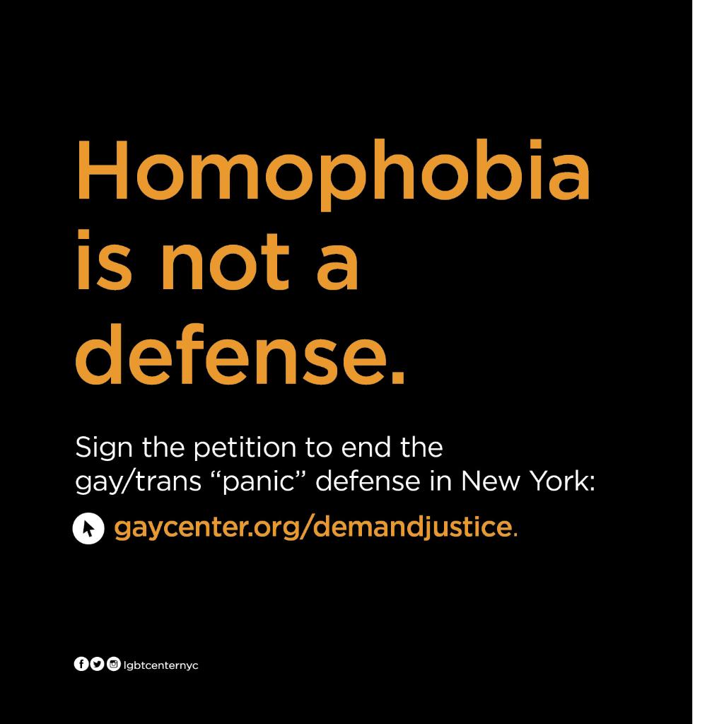 Homophobia is not a defense