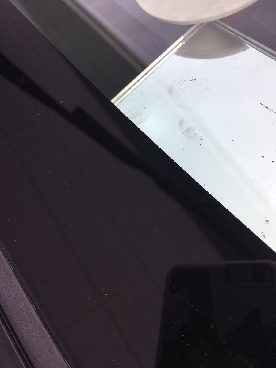 Stone chip repair before and after picture