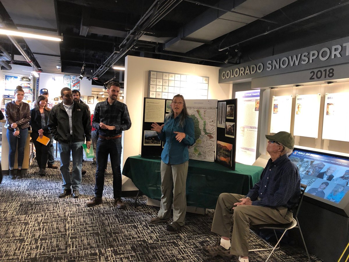 Yesterday the Museum hosted a meet & greet with Sandy Treat, 10th Mountain veteran, and Representative Joe #Neguse, U.S. Congressman serving the 2nd district of CO. Together they discussed the significance of #CampHale and explained plans for #preserving this #HistoricLandscape